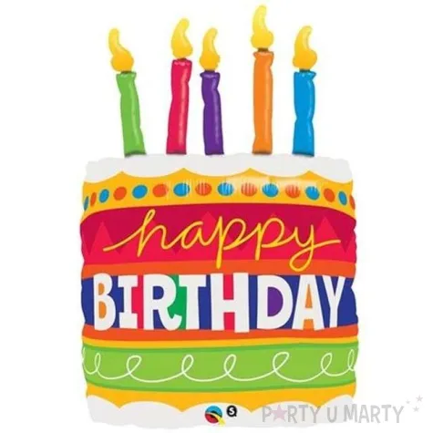 balon foliowy happy birthday tort qualatex 35 shp