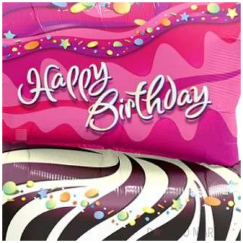 balon foliowy happy birthday tort zebra qualatex 41 shp