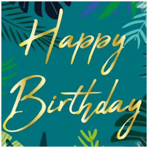 balon foliowy happy birthday tropikalny amscan 18 rnd