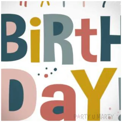 balon foliowy happy birthday twinkle dots folat 15 rnd