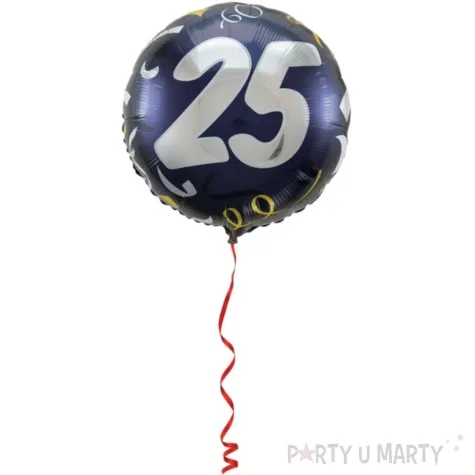 balon foliowy happy birthday urodziny 25 granatowy folat 18 rnd