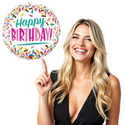 balon foliowy happy birthday z kofetti qualatex 9 rnd