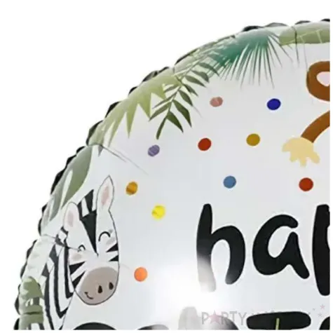 balon foliowy happy birthday zwierzeta jix 18 rnd