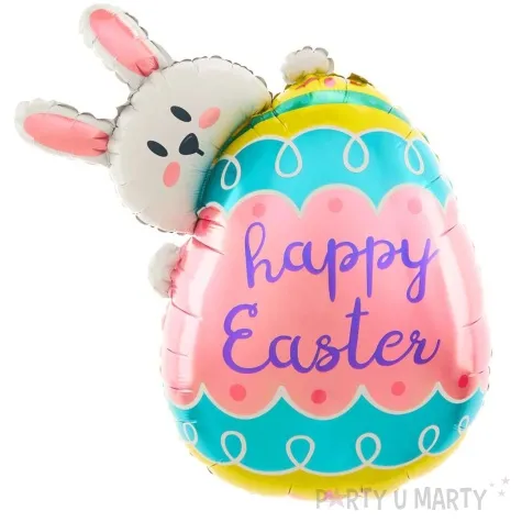 balon foliowy happy easter zajaczek z pisanka partypal 32 shp
