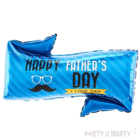 balon foliowy happy fathers day niebieski partypal 33 shp