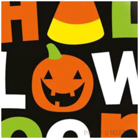 balon foliowy happy halloween czarny amscan 16 sqr