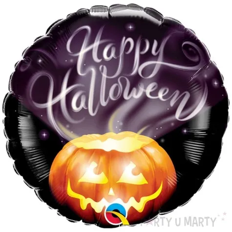 balon foliowy happy halloween dynia qualatex 18 rnd