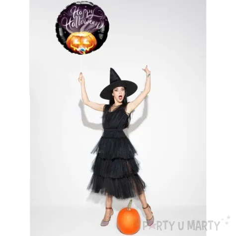 balon foliowy happy halloween dynia qualatex 18 rnd