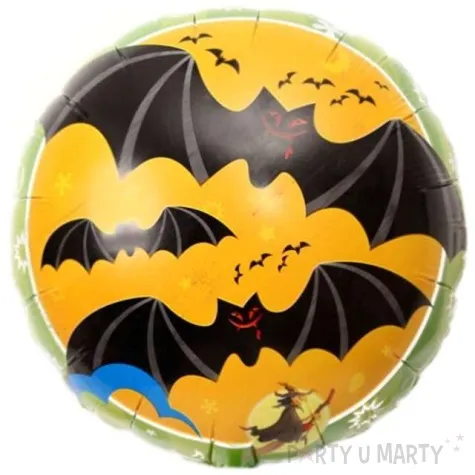 balon foliowy happy halloween nietoperze oem 18 rnd