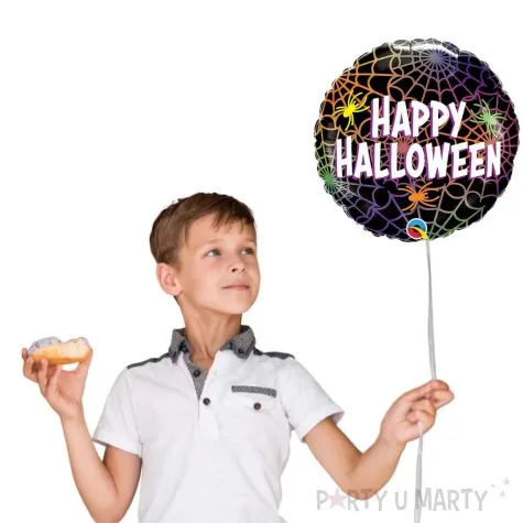 balon foliowy happy halloween pajaki qualatex 18 rnd