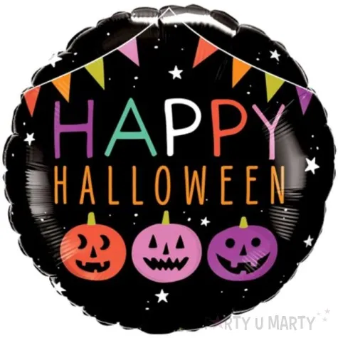 balon foliowy happy halloween qualatex 18 rnd