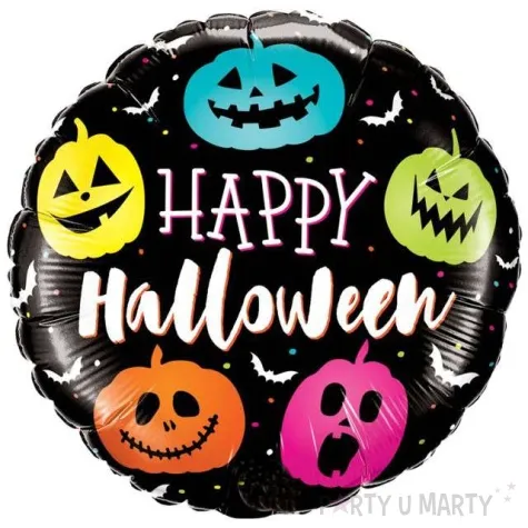 balon foliowy happy halloween qualatex 18 rnd