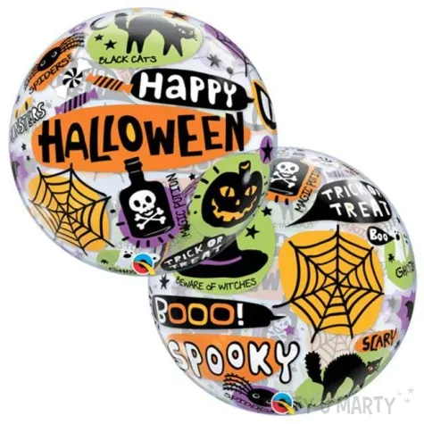 balon foliowy happy halloween qualatex 22 orb