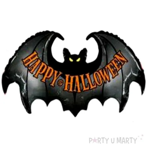 balon foliowy happy halloween z nietoperzem betallic 42 shp