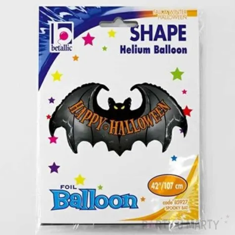 balon foliowy happy halloween z nietoperzem betallic 42 shp