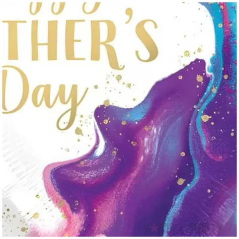 balon foliowy happy mothers day dzien matki niebieski marmur amscan 18 hrt