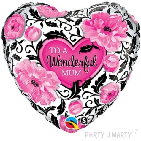 balon foliowy happy mothers day kwiaty qualatex 18 hrt