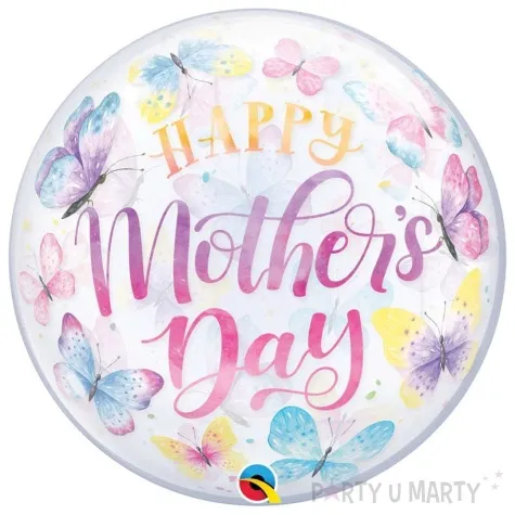 balon foliowy happy mothers day motyle qualatex 22 orb