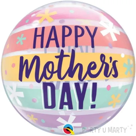 balon foliowy happy mothers day qualatex bubble 22 orb