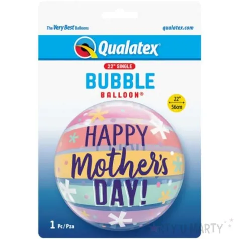 balon foliowy happy mothers day qualatex bubble 22 orb