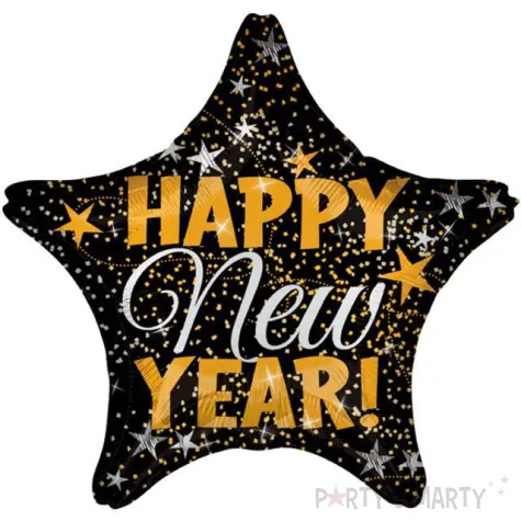 balon foliowy happy new year amscan 19 str