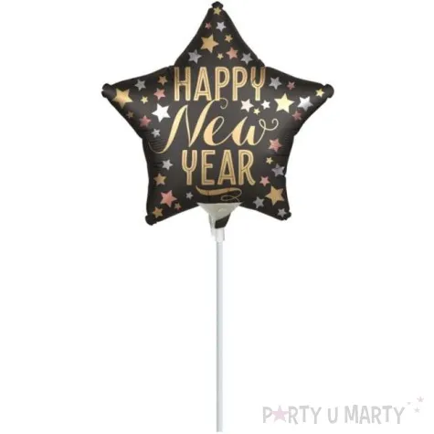 balon foliowy happy new year satynowy amscan 9