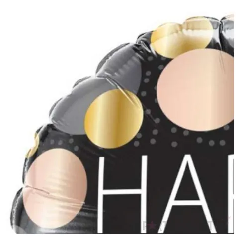 balon foliowy happy new year sylwester qualatex 18 rnd