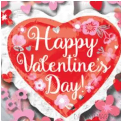 balon foliowy happy valentines day amscan 26 hrt