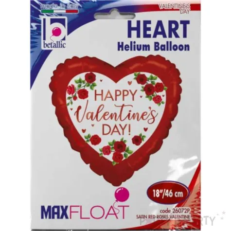 balon foliowy happy valentines serce i roze grabo 18 hrt