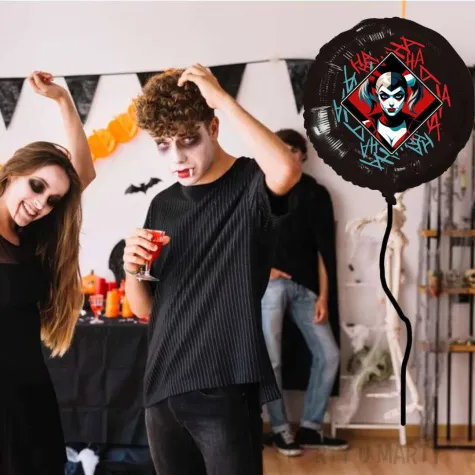 balon foliowy harley czarny 18 rnd