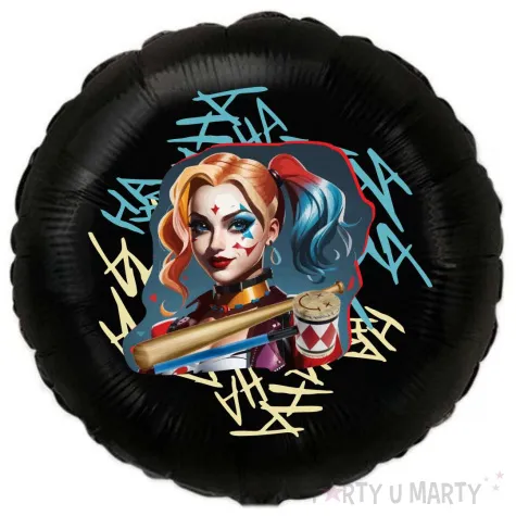 balon foliowy harley i bron czarny 18 rnd