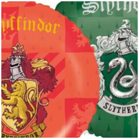 balon foliowy harry potter gryffindor slyherin procos 18 rnd
