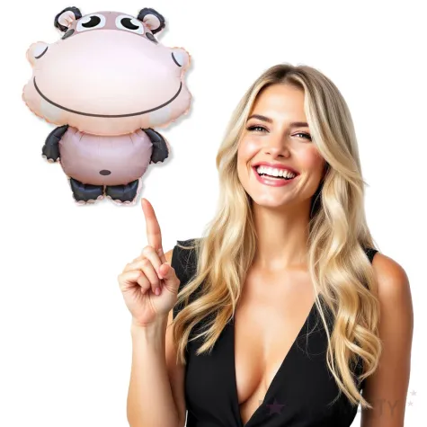 balon foliowy hipopotam dekoracje polska 18 shp