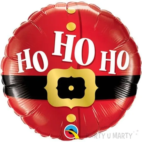 balon foliowy ho ho ho czerwony qualatex 18 rnd