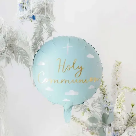 balon foliowy holy communion partydeco 18 rnd