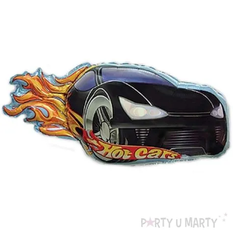 balon foliowy hot cars czarny flexmetal 14 shp