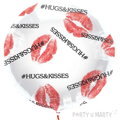 balon foliowy hugs kisses folat 18 rnd
