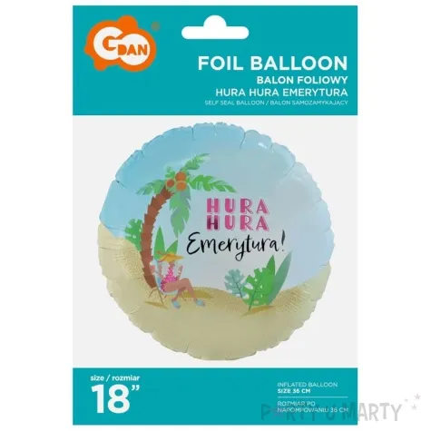 balon foliowy hura hura emerytura godan 18 rnd