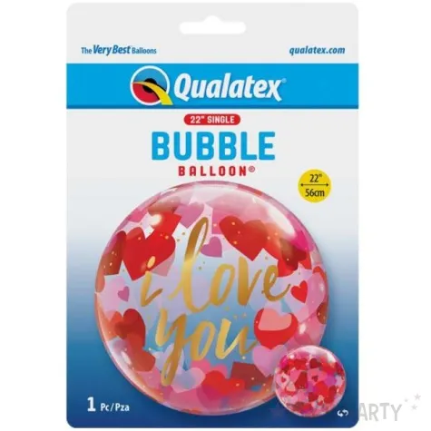 balon foliowy i love you czerwony qualatex 22 orb