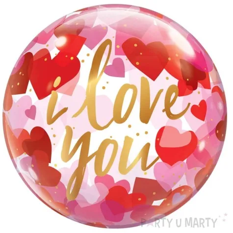 balon foliowy i love you czerwony qualatex 22 orb