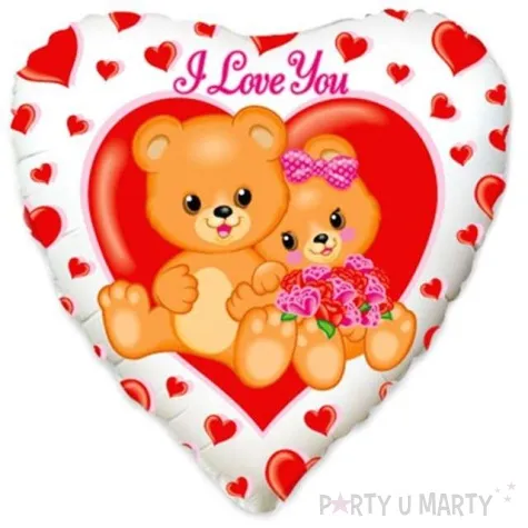 balon foliowy i love you misie flexmetal 18 hrt