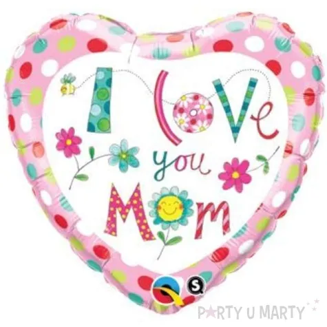 balon foliowy i love you mum qualatex 18 hrt