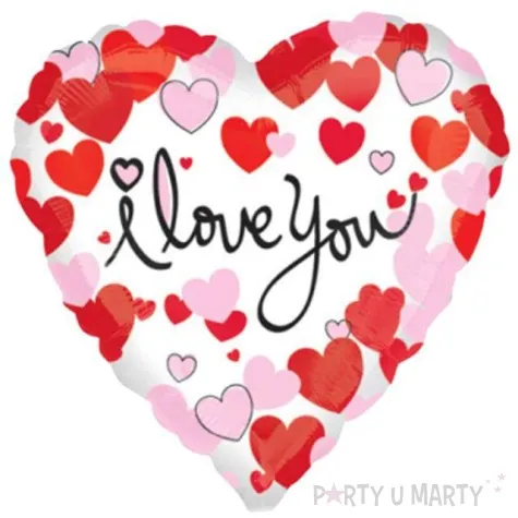 balon foliowy i love you serduszka amscan 17 hrt