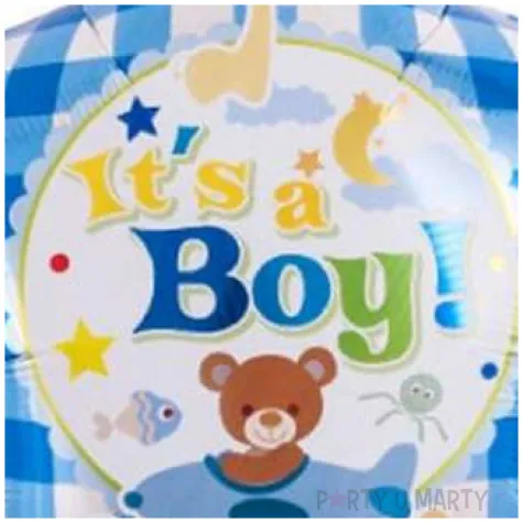 balon foliowy its a boy mis niebieski takarakosan 15 str