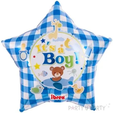 balon foliowy its a boy mis niebieski takarakosan 15 str