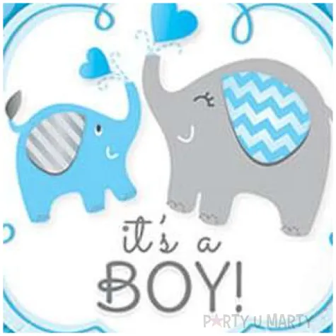 balon foliowy its a boy slonie niebieski qualatex 18 rnd