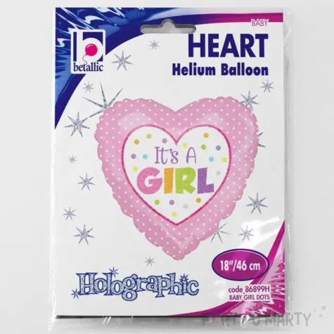 balon foliowy its a girl betallic 18 hrt