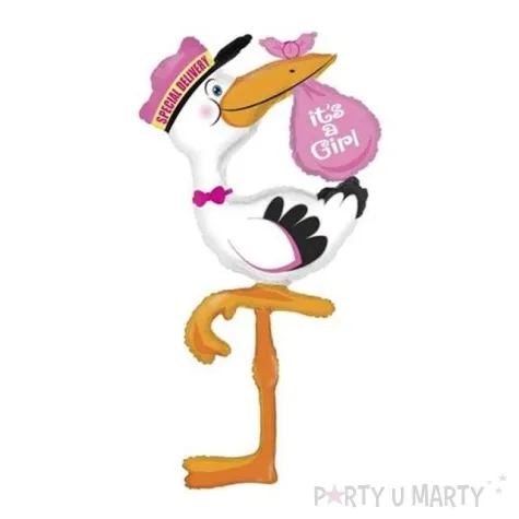 balon foliowy its a girl bocian grabo 60 shp