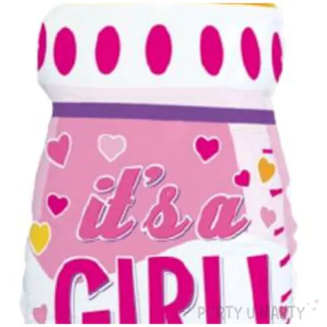 balon foliowy its a girl butelka rozowy flexmetal 24 shp