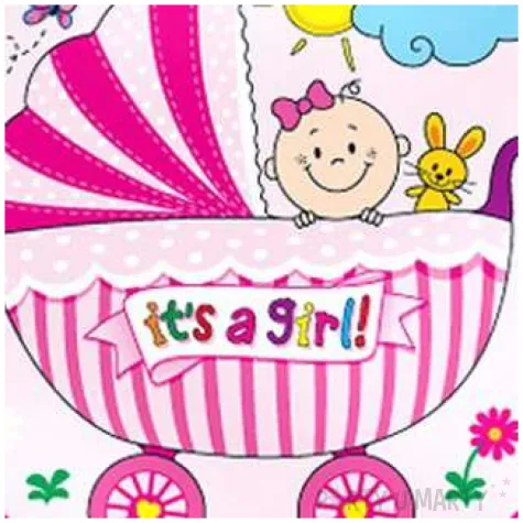 balon foliowy its a girl dziewczynka w wozku rozowy flexmetal 18 rnd